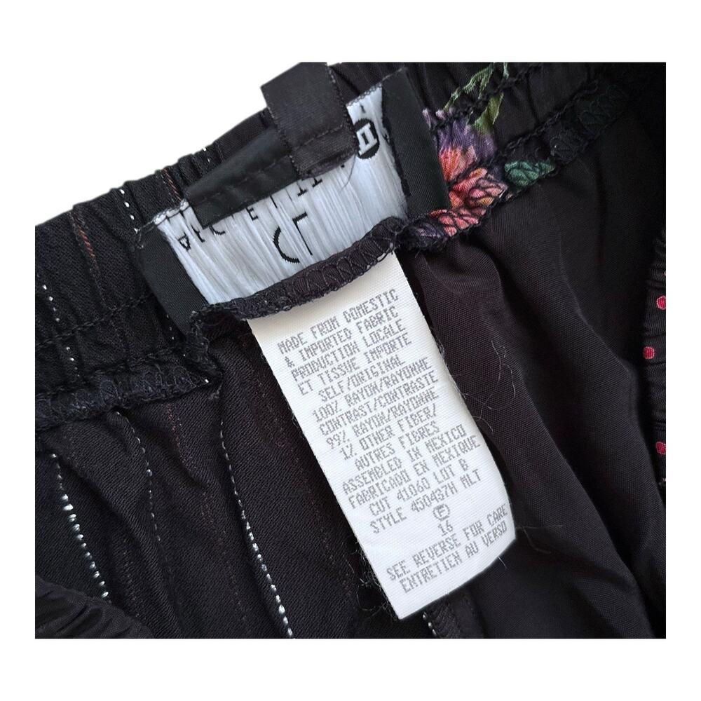 Vintage Carole Little II Womens Plus 16W Midi Patchwork Floral Elastic Waist - Picture 4 of 5